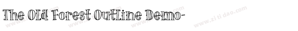The Old Forest Outline Demo字体转换